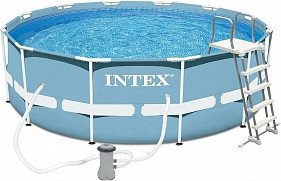 Каркасный сборный бассейн Intex Metal Frame Pool 26718 (28726) 366*122 с фильтром, лестницей