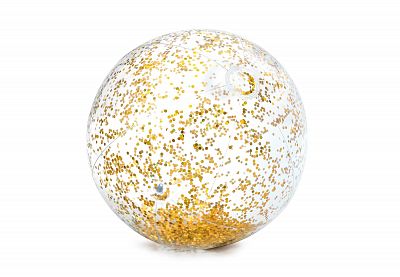 Пляжный мяч 51см "Прозрачный блеск" от 3 лет, 2 вида, 58070