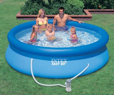 Надувной бассейн Intex Easy Set Pool 28142 с фильтр-насосом 396*84