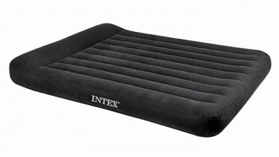 Двуспальный надувной матрас Intex Pillow Rest Classic Bed FIBER-TECH 64150   152*203*25(32)