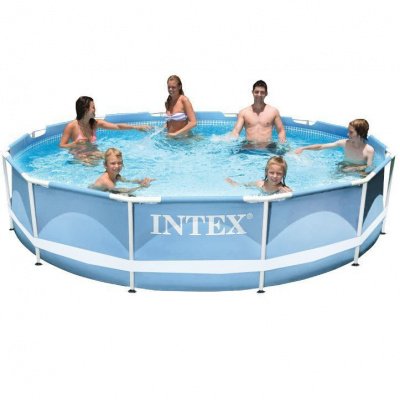 Каркасный сборный бассейн Intex Metal Frame Pool 26710 366*76