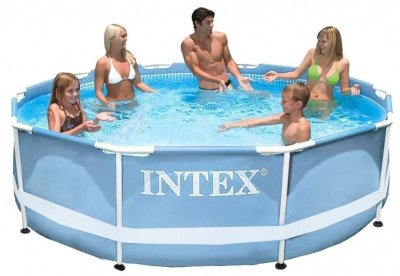 Каркасный сборный бассейн Intex Metal Frame Pool 26700 305*76