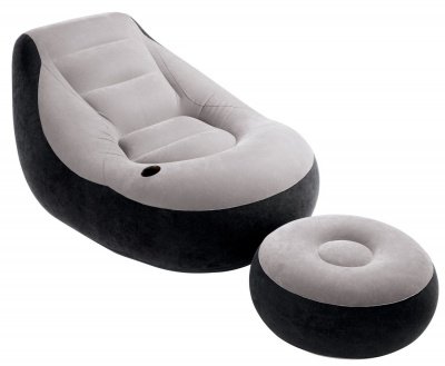 Надувное кресло и пуф Intex Ultra Lounge 68564